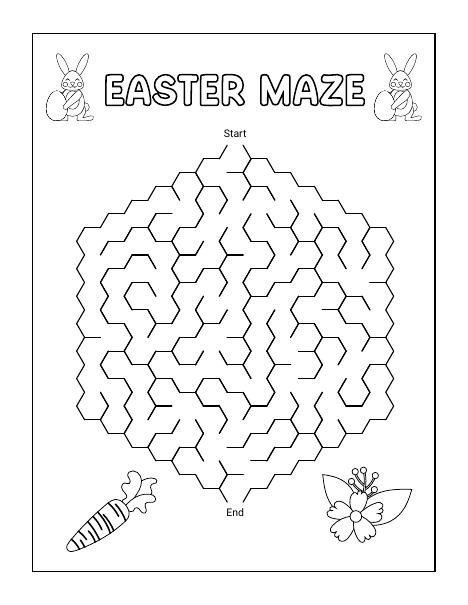 Printable maze worksheet